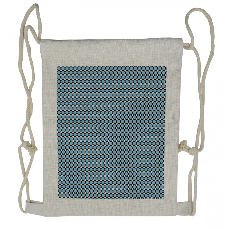 Connected Lines Dots Art Drawstring Backpack