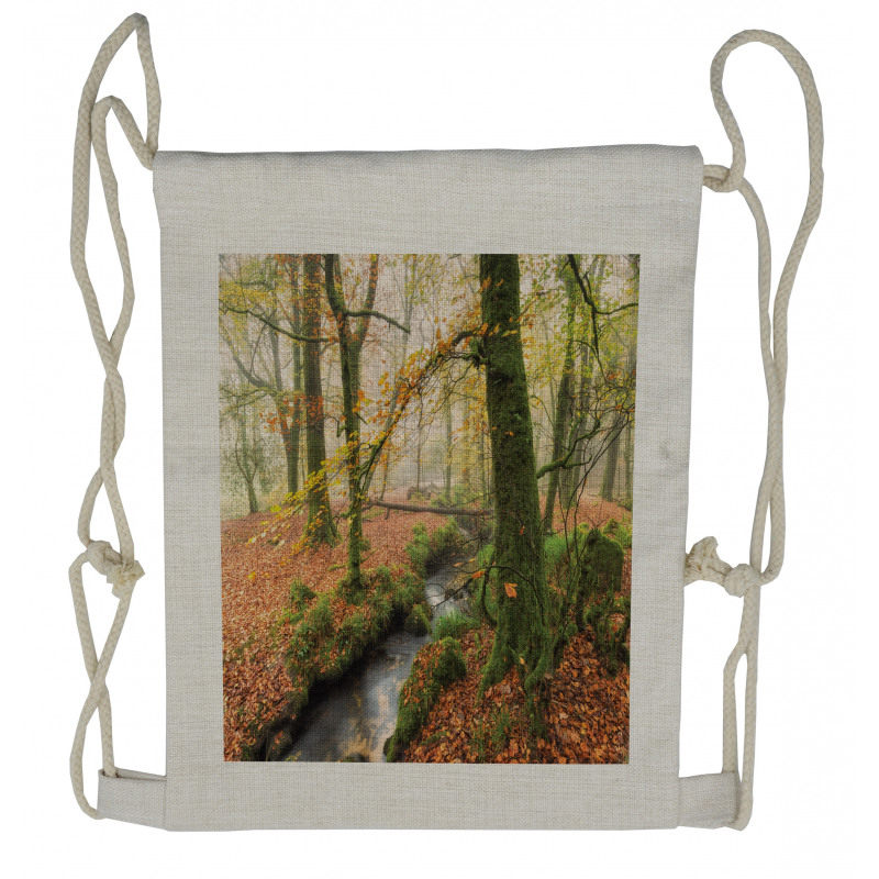 Misty Woods Cornwall Drawstring Backpack