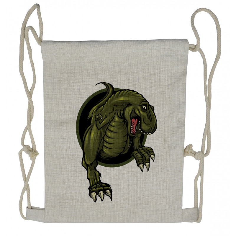 T-rex Animal Drawstring Backpack