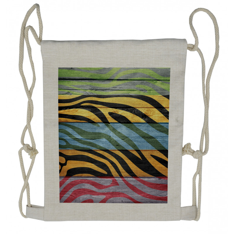 Colorful Animal Drawstring Backpack