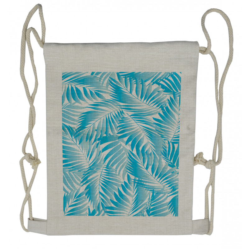 Exotic Miami Palms Drawstring Backpack