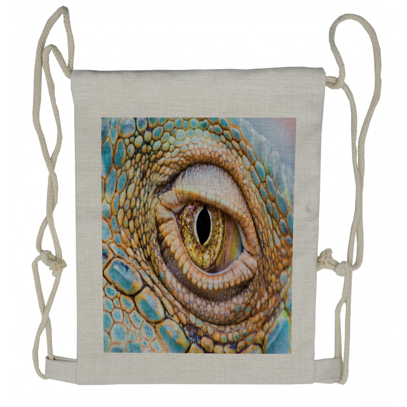 Tropic Reptiles Iguana Drawstring Backpack