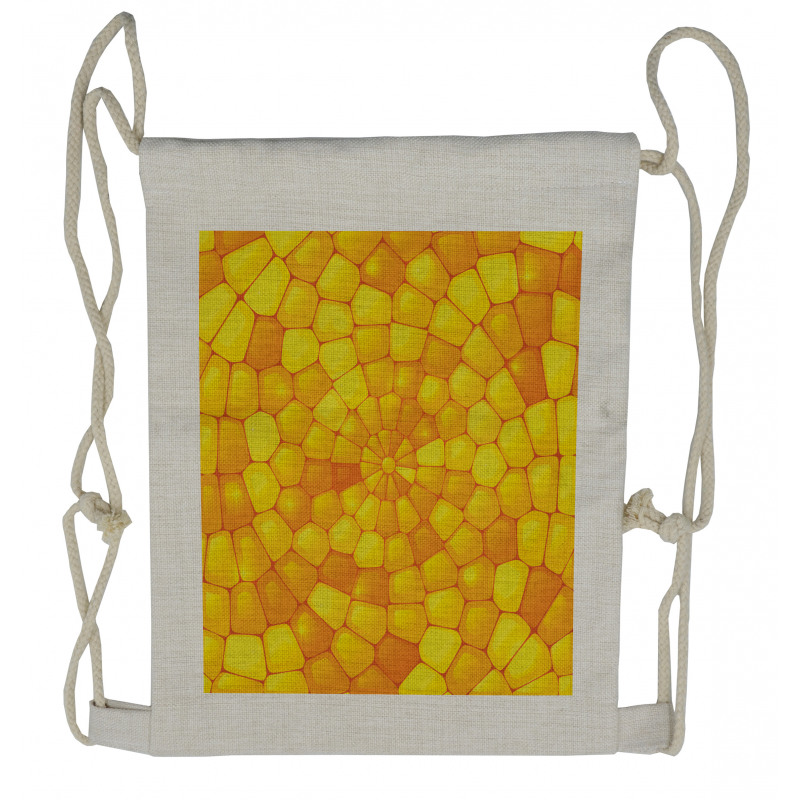 Abstract Corn Pattern Drawstring Backpack