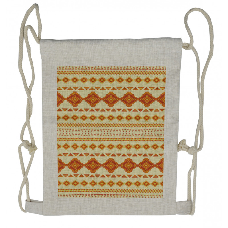 Mexican Boho Drawstring Backpack