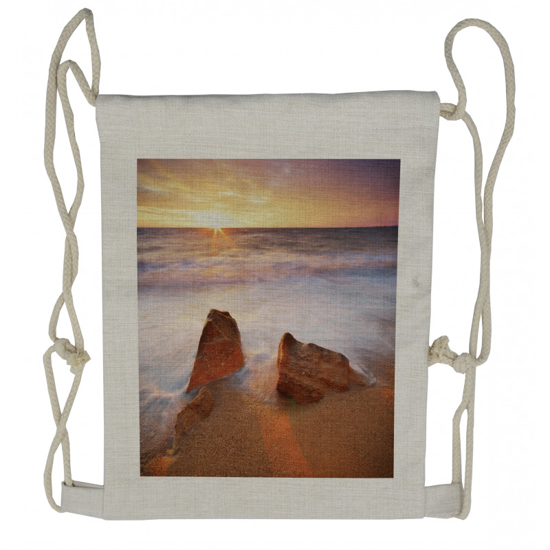 Hawaiian Sea Sky Nature Drawstring Backpack