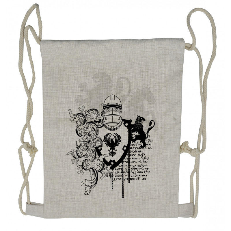 Medieval Knight Drawstring Backpack