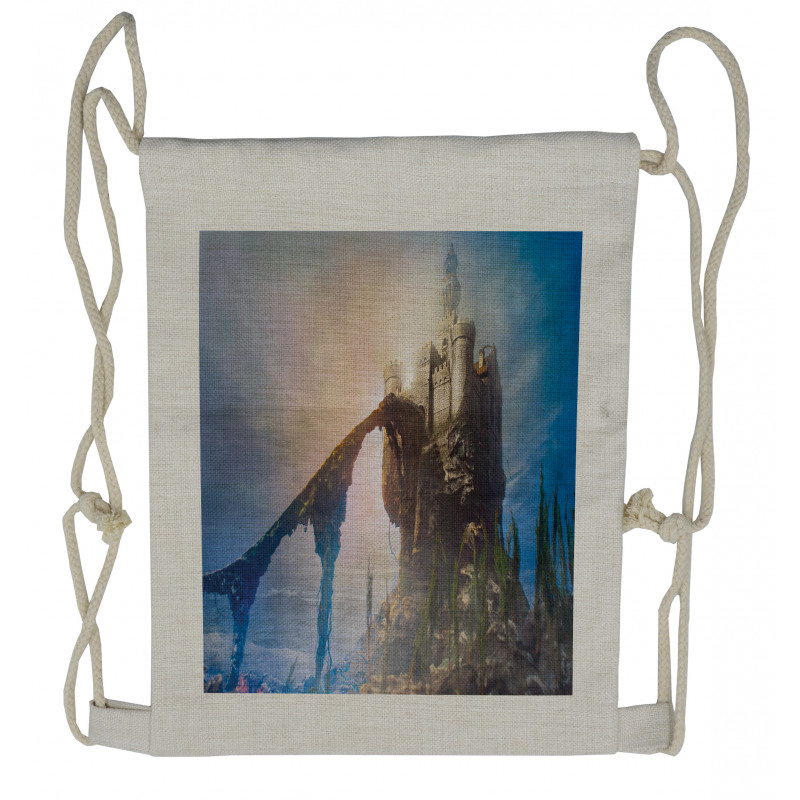 Old Castle Drawstring Backpack