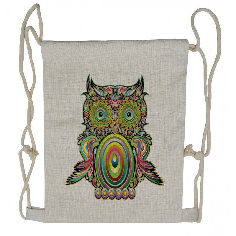 Owl Eye Drawstring Backpack