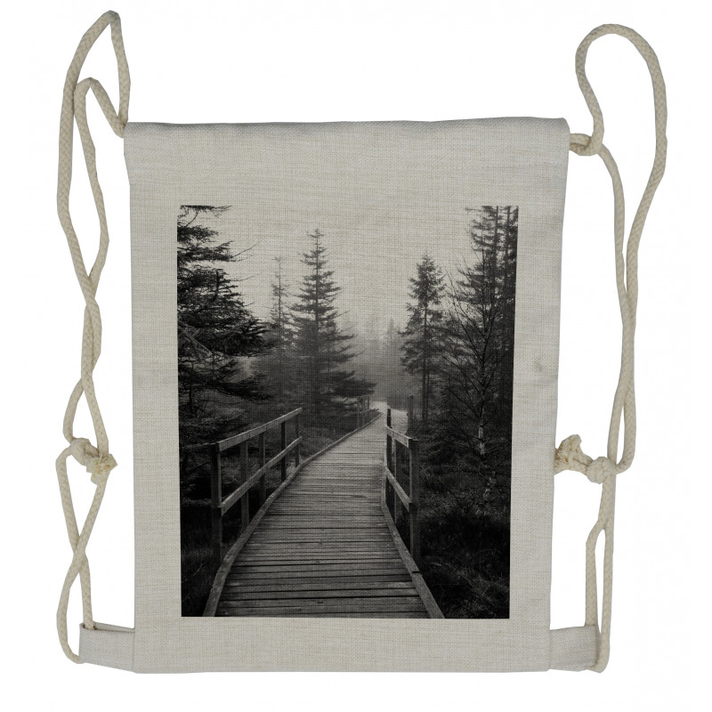 Pathway into Wilderness Drawstring Backpack