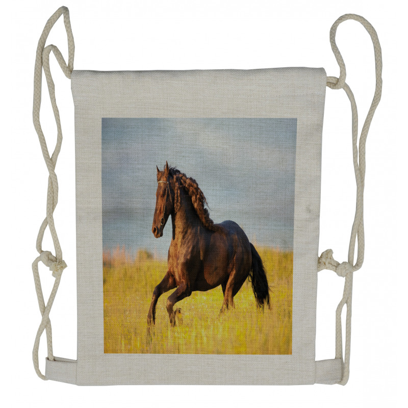 Meadow Mystery Horse Drawstring Backpack