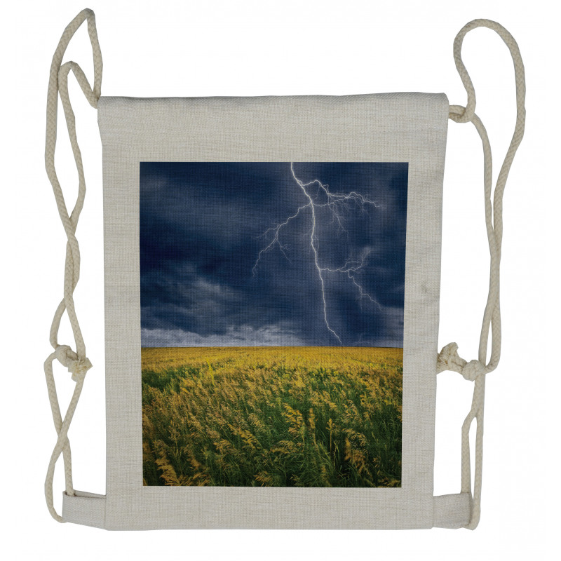 Thunder Bolt Rural Field Drawstring Backpack