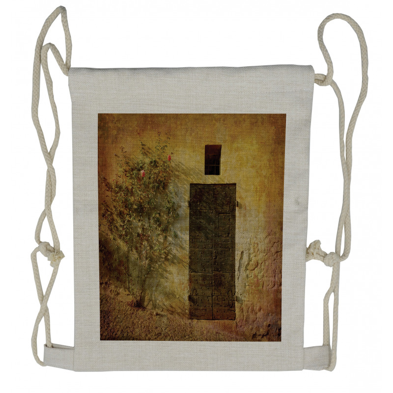 Historical Italian Door Drawstring Backpack