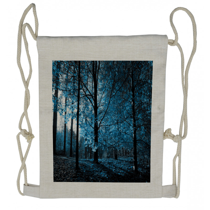 Autumn Woodland Drawstring Backpack