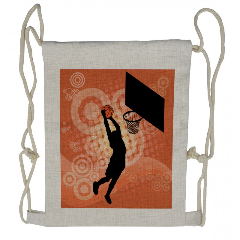 Basketball Dunk Athlete Drawstring Backpack