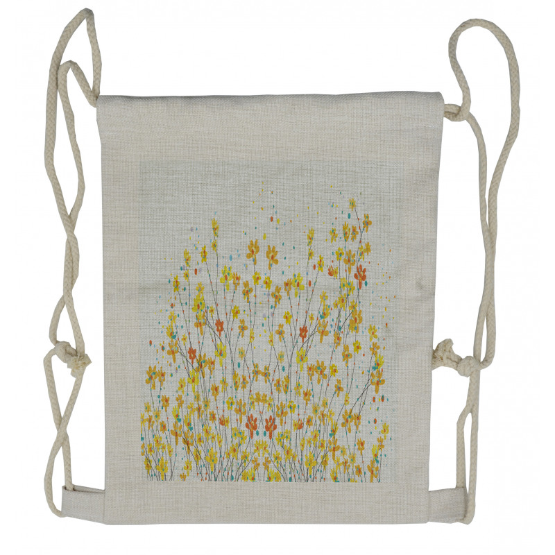 Daffodil Bloom Spring Drawstring Backpack