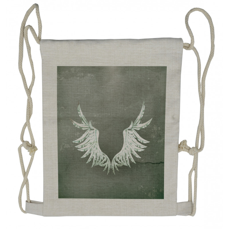 Coat of Arms Wings Drawstring Backpack