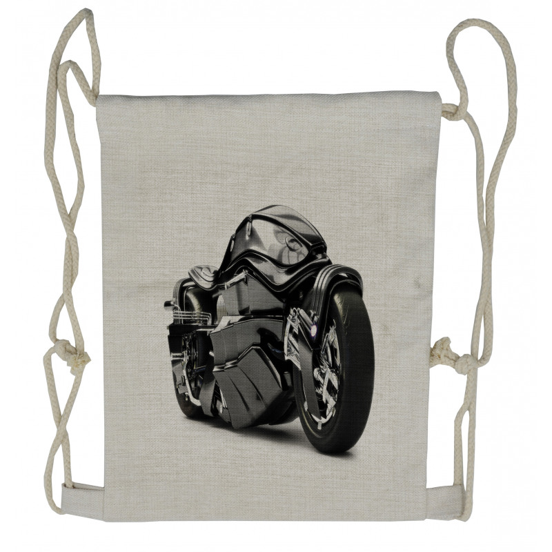 Future Ride Motorcycle Drawstring Backpack