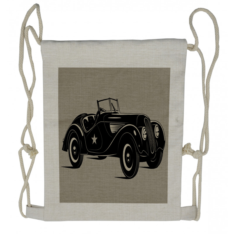 Classic Italian Car Drawstring Backpack