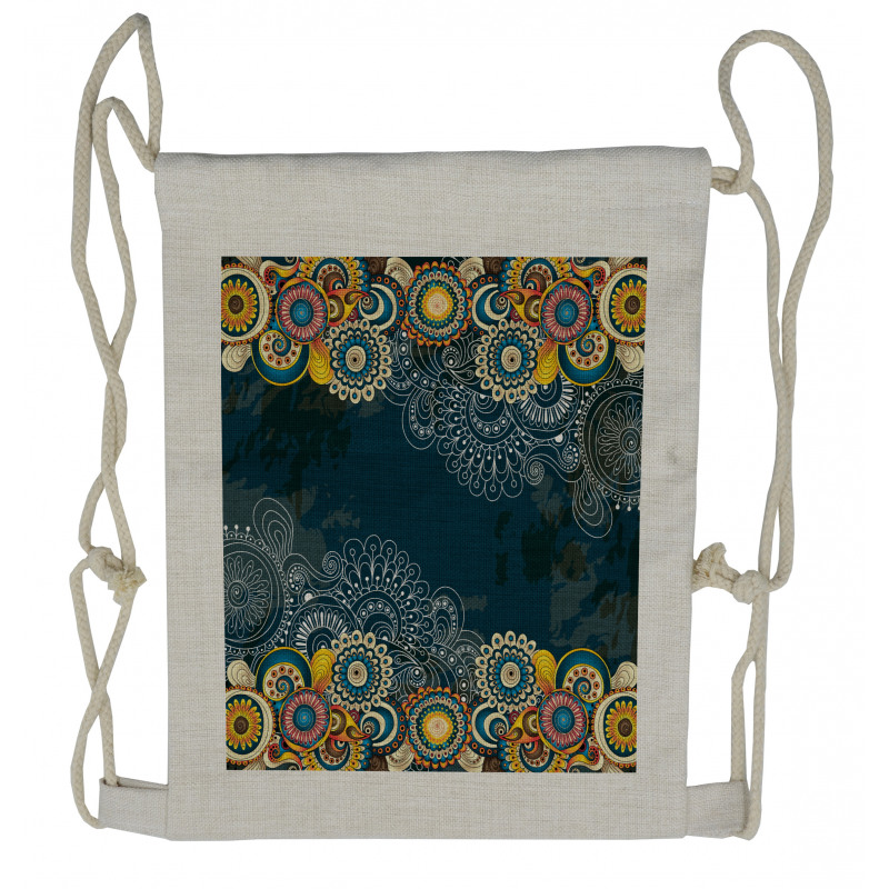 Mandala Paisley Drawstring Backpack