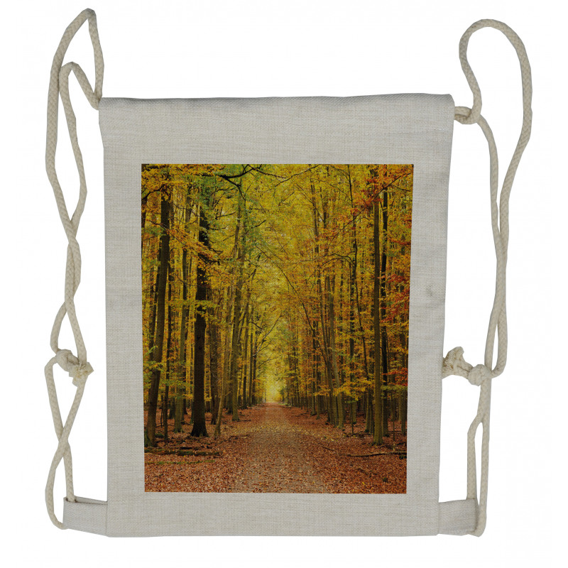 Pathway into the Forest Drawstring Backpack