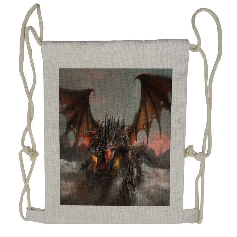 Dragon Monster Drawstring Backpack