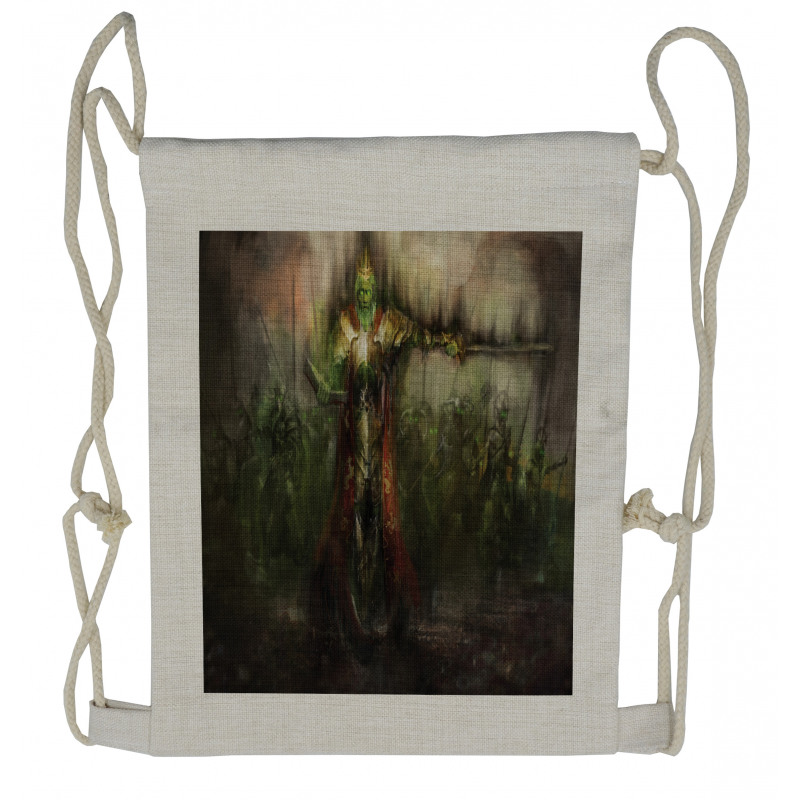 Ghost King in Field Drawstring Backpack