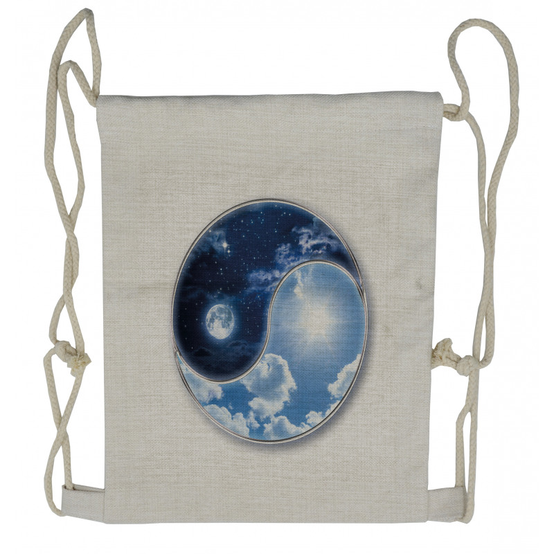 Moon and Sun Drawstring Backpack