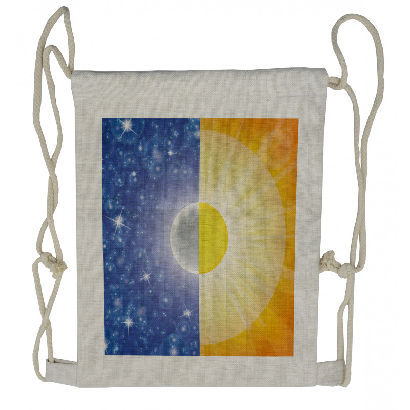 Sun Beams Sky Stars Drawstring Backpack