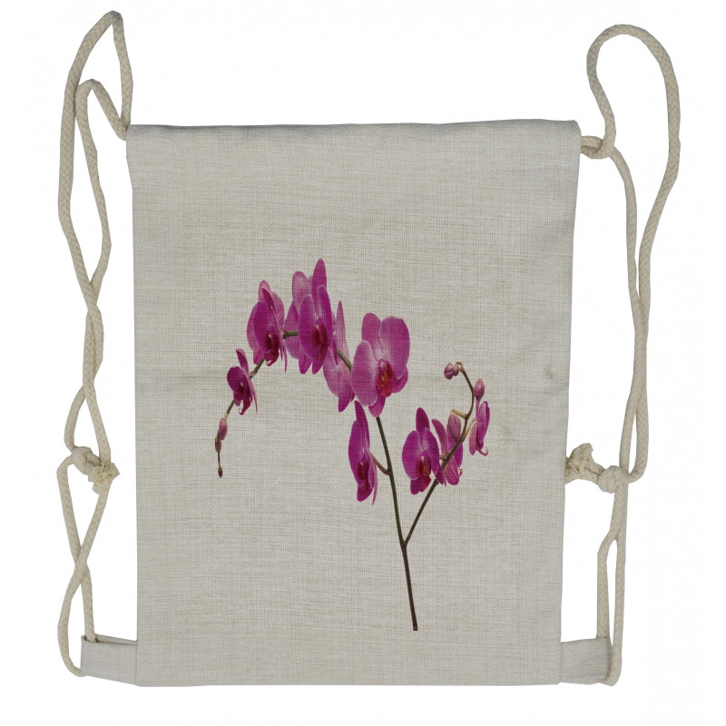 Wild Orchids Petals Drawstring Backpack