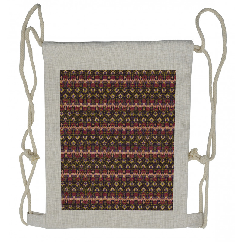 Bohemic Persian Print Drawstring Backpack