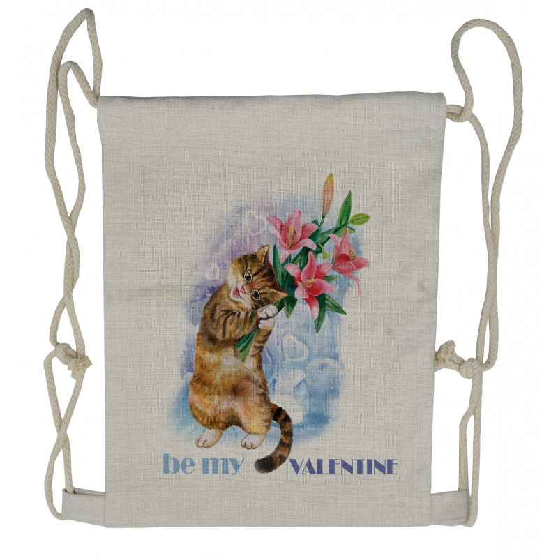 Baby Kitten Drawstring Backpack