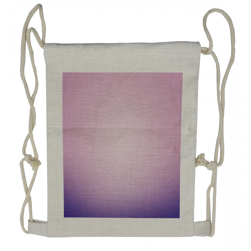 Pink and Purple Ombre Drawstring Backpack