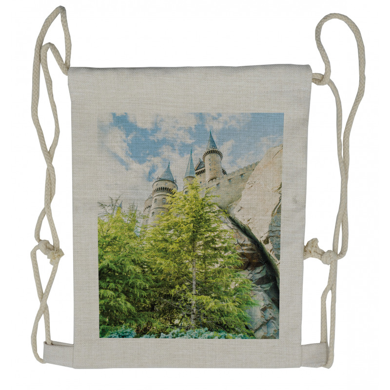 Witchcraft Castle Japan Drawstring Backpack