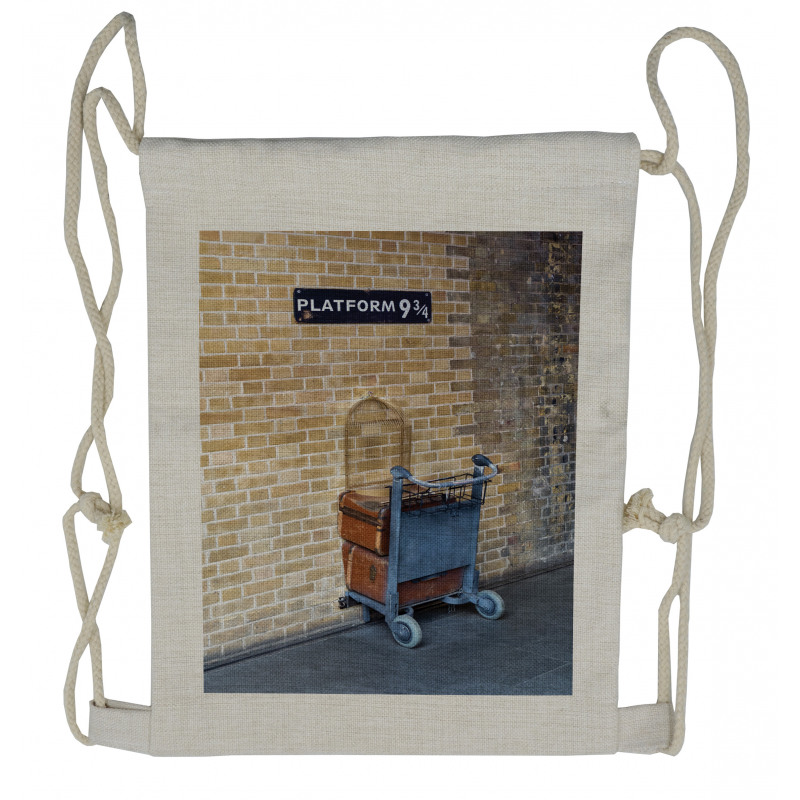 Secret Train Castle Way Drawstring Backpack