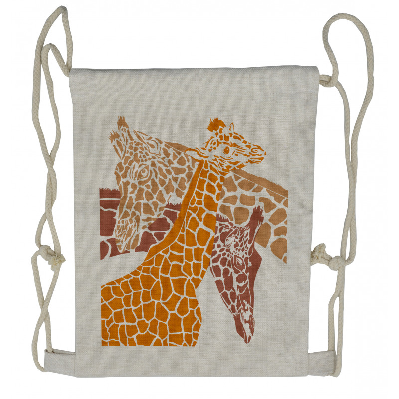 Wildlife in Africa Drawstring Backpack