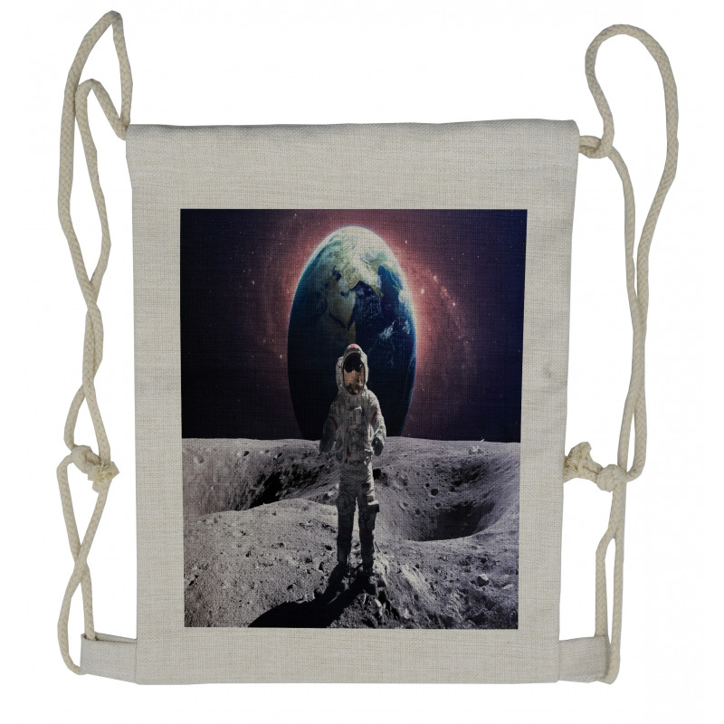 Brace Astronaut Cosmos Drawstring Backpack