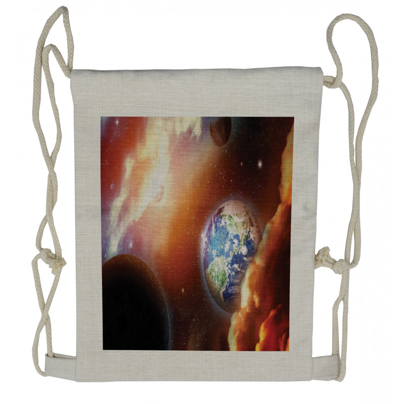 Nebula Stars in Solar Drawstring Backpack