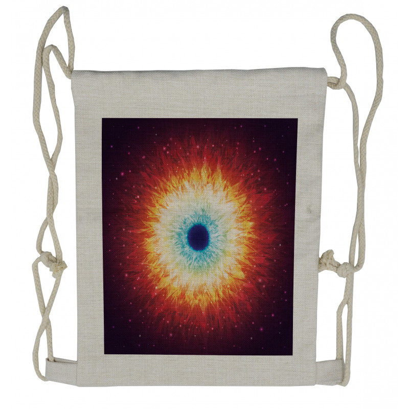 Galaxy with Stars Drawstring Backpack