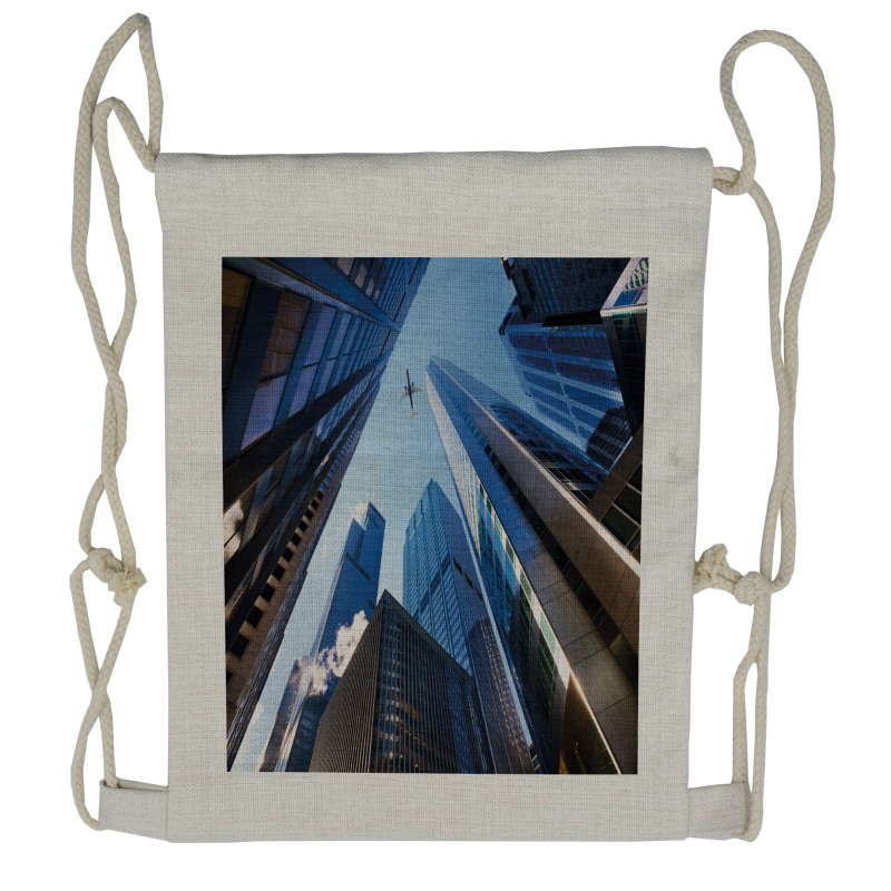 American City Landscape Drawstring Backpack