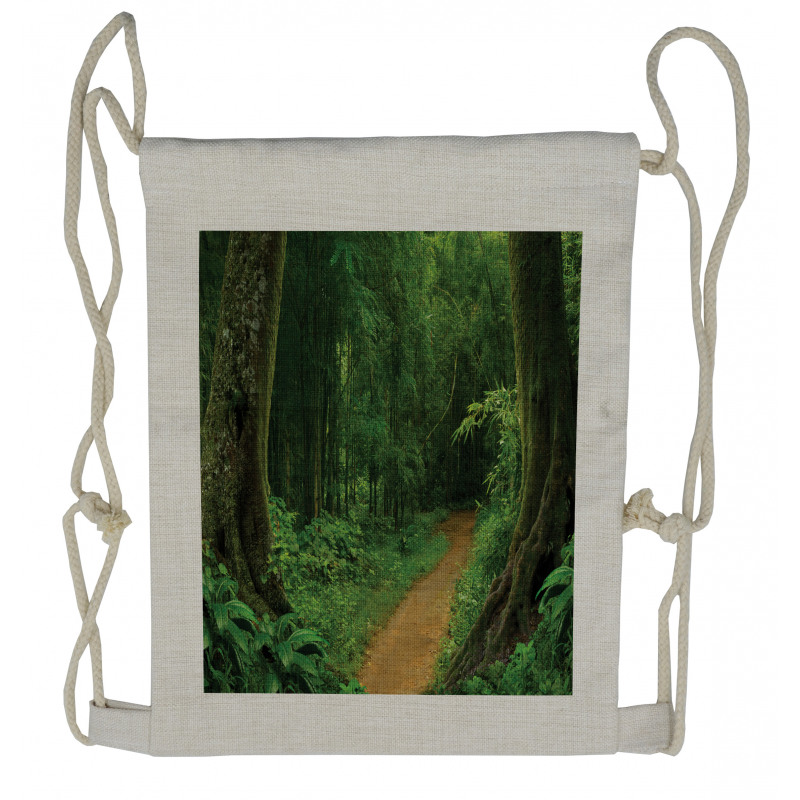 Nature Call Park Design Drawstring Backpack