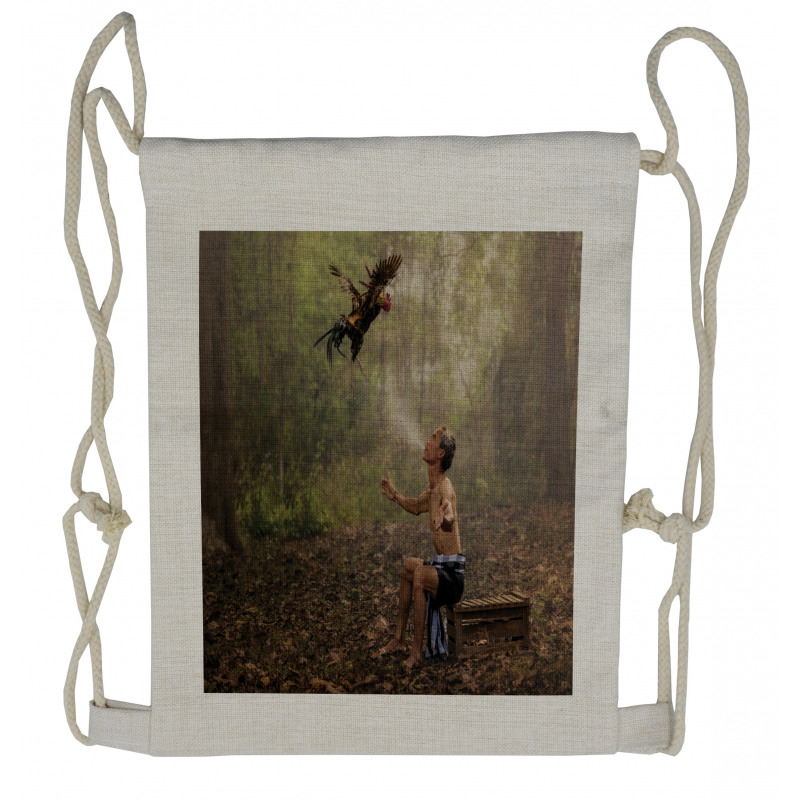 Forest Birds Eco Drawstring Backpack