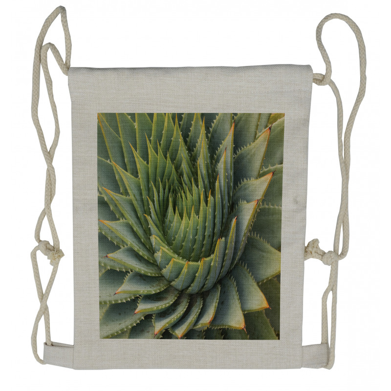 Western Botanic Plant Drawstring Backpack