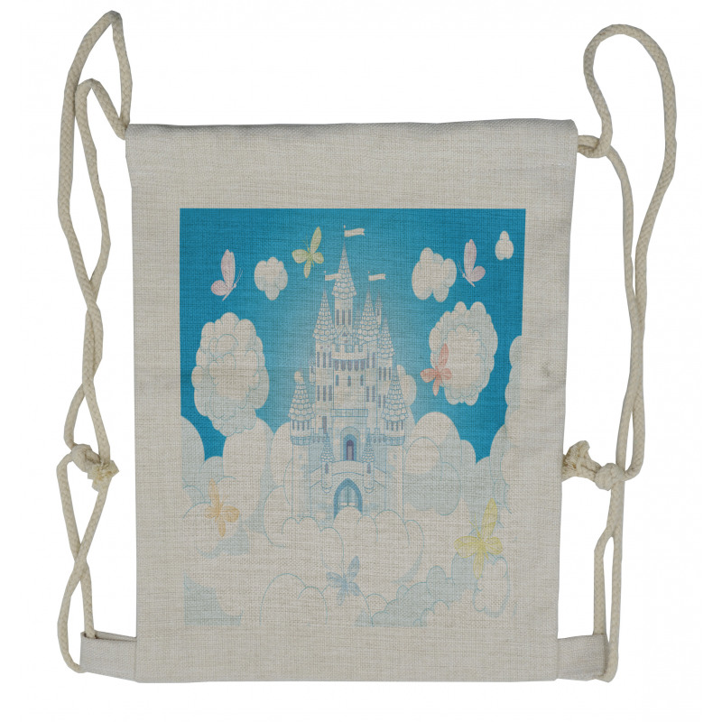 Castle Butterfly Drawstring Backpack