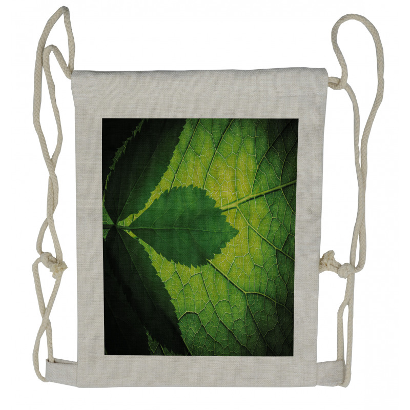 Brazilian Tree Leaf Eco Drawstring Backpack