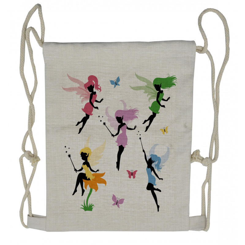 Pixie Elf Fairy Drawstring Backpack