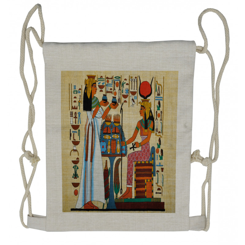 Egyptian History Drawstring Backpack