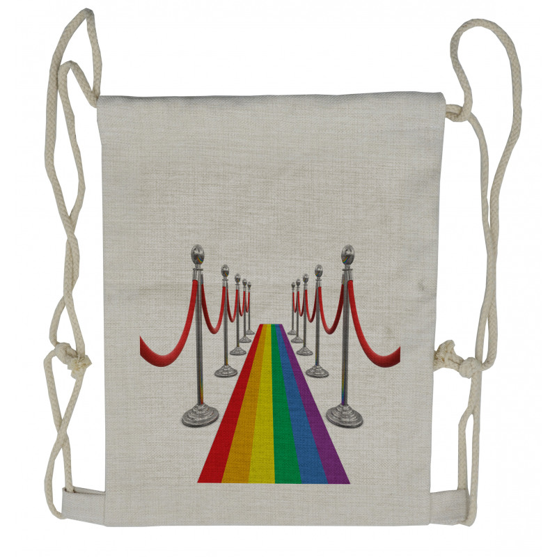 Carpet Stanchions Event Drawstring Backpack