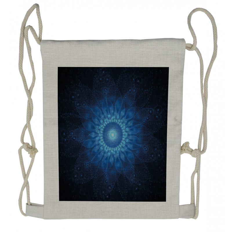 Space Mandala Artwork Drawstring Backpack