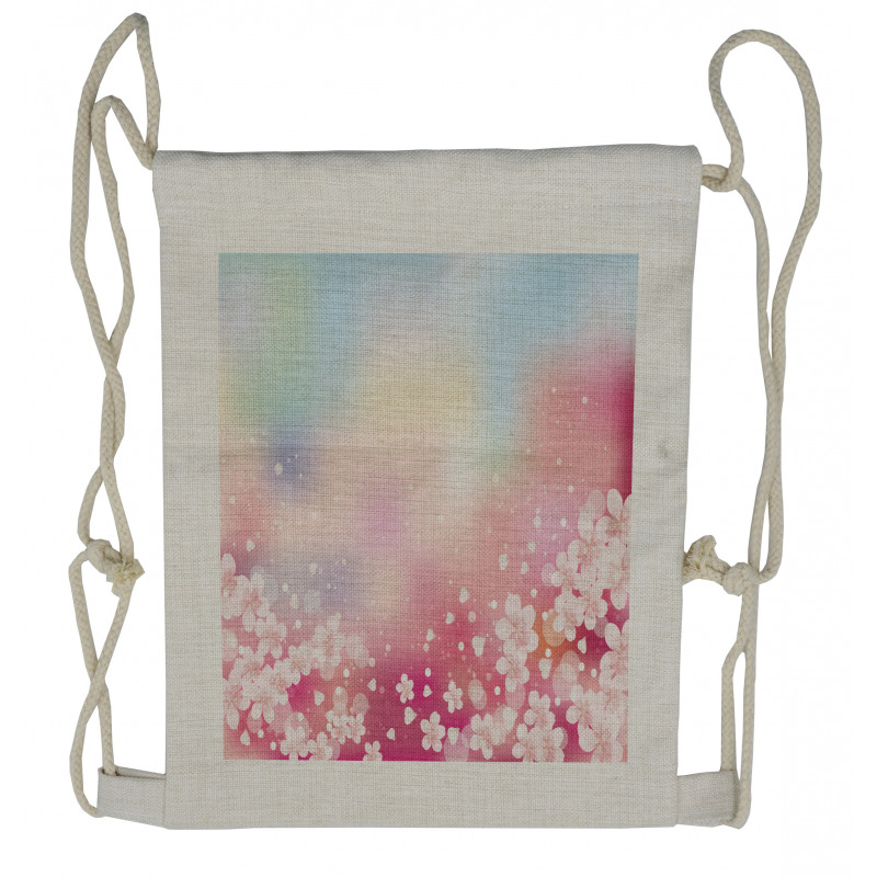 Dreamy Cherry Blossoms Drawstring Backpack