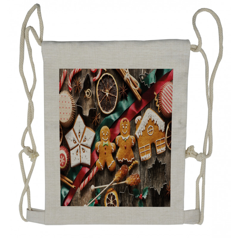 Biscuits Rustic Drawstring Backpack